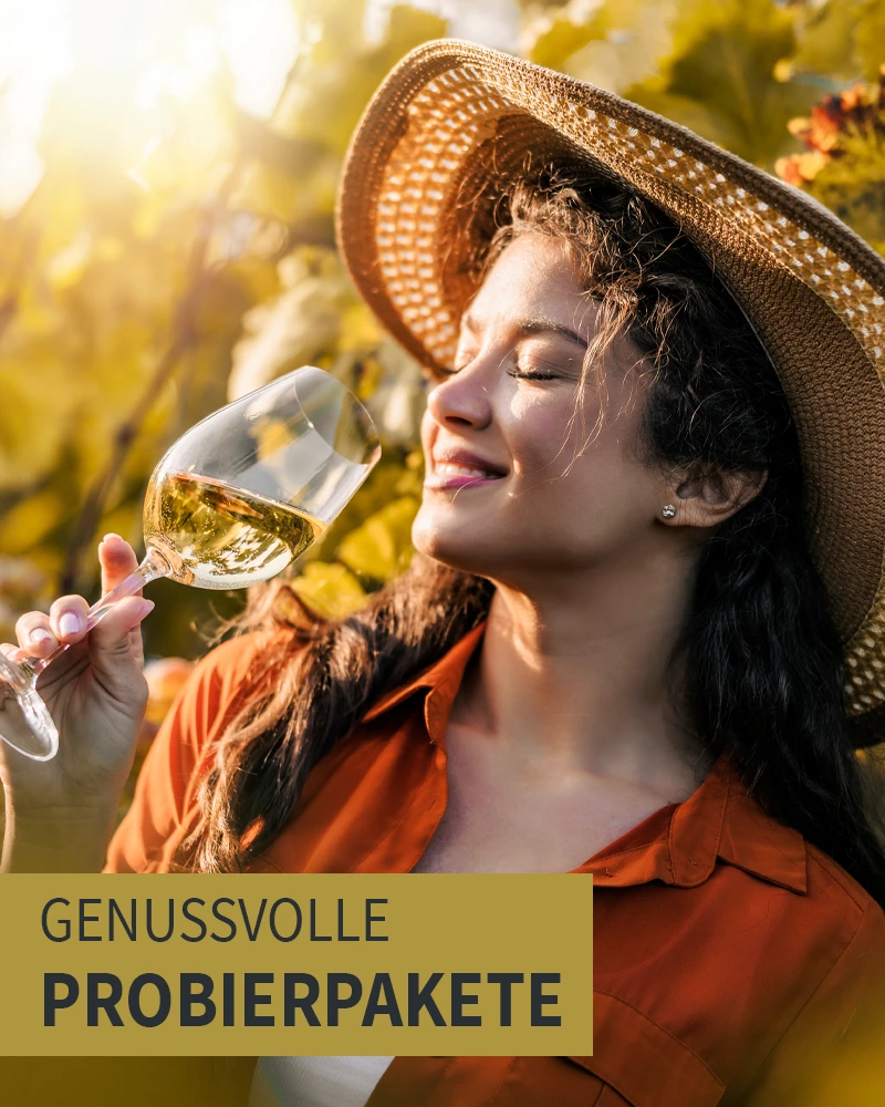 Zwei Menschen genießen Wein