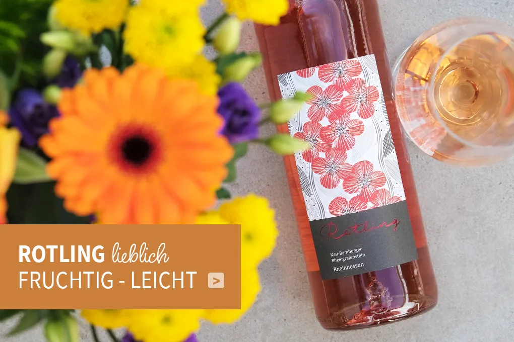 Lieblicher Rotling Eine Flasche Rotling