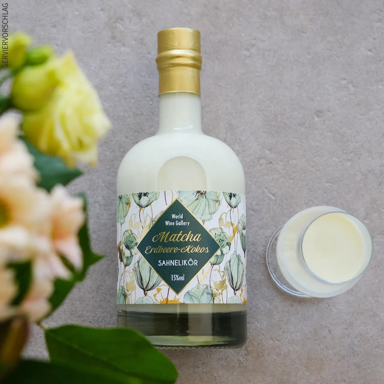 Matcha Erdbeere-Kokos Sahnelikör Matcha Erdbeere-Kokos Sahnelikör