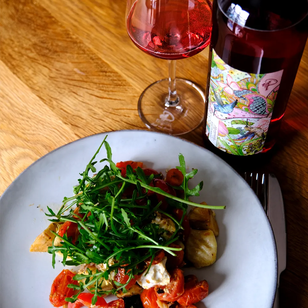 Mediterranes Grillgemüse und Dornfelder Weißherbst