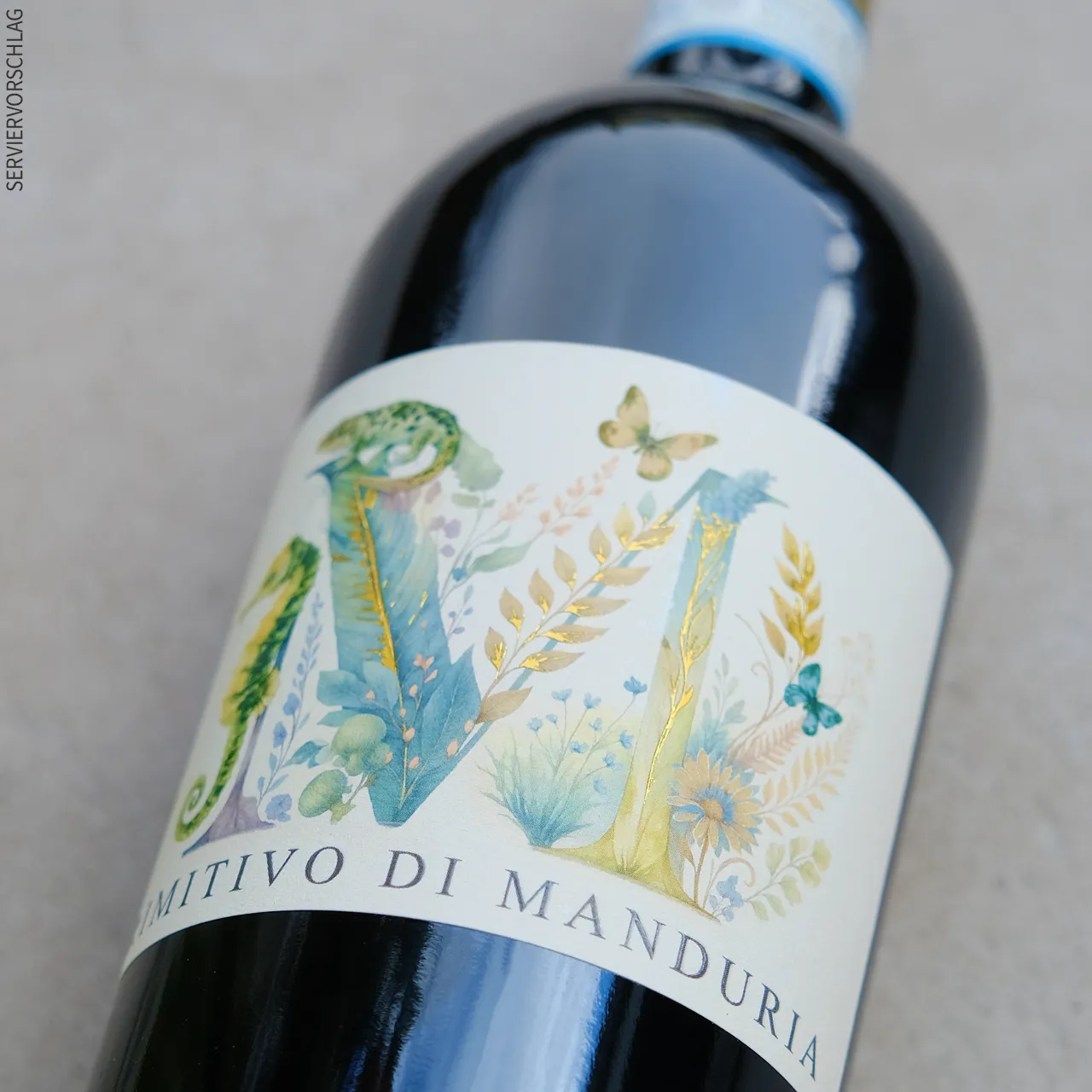 Das Etikett des Primitivo di Manduria