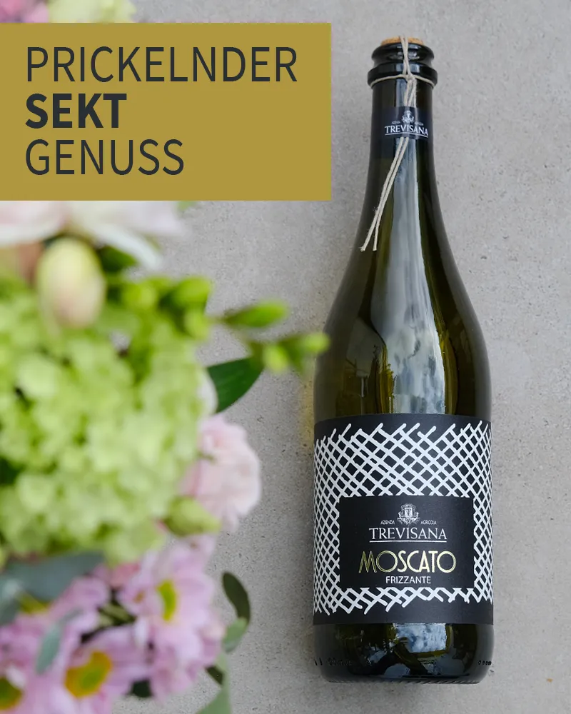 Probieren Sie unsere leckeren Schaumweine Moscato Frizzante