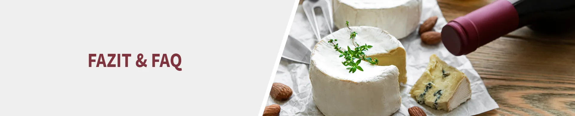 Weichkäse und Rotwein