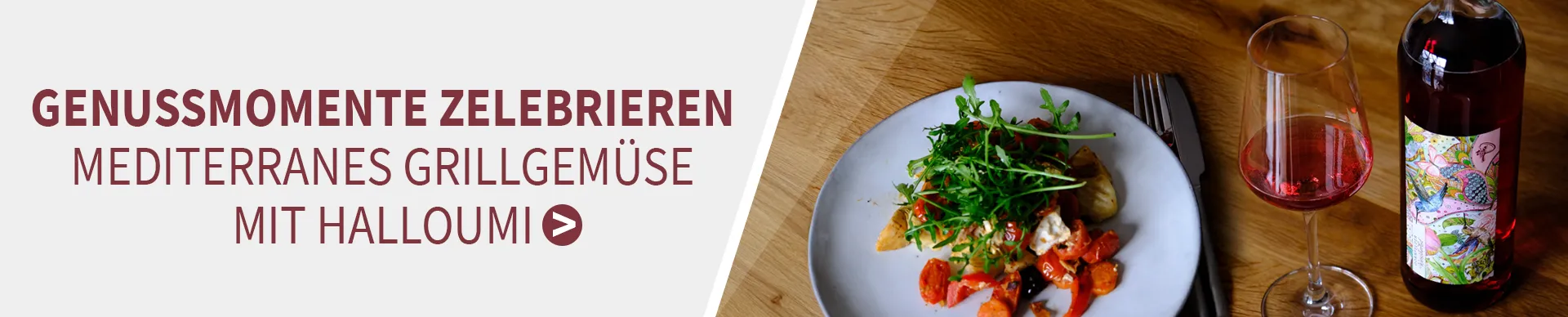 Dornfelder Weißherbst und mediterranes Grillgemüse