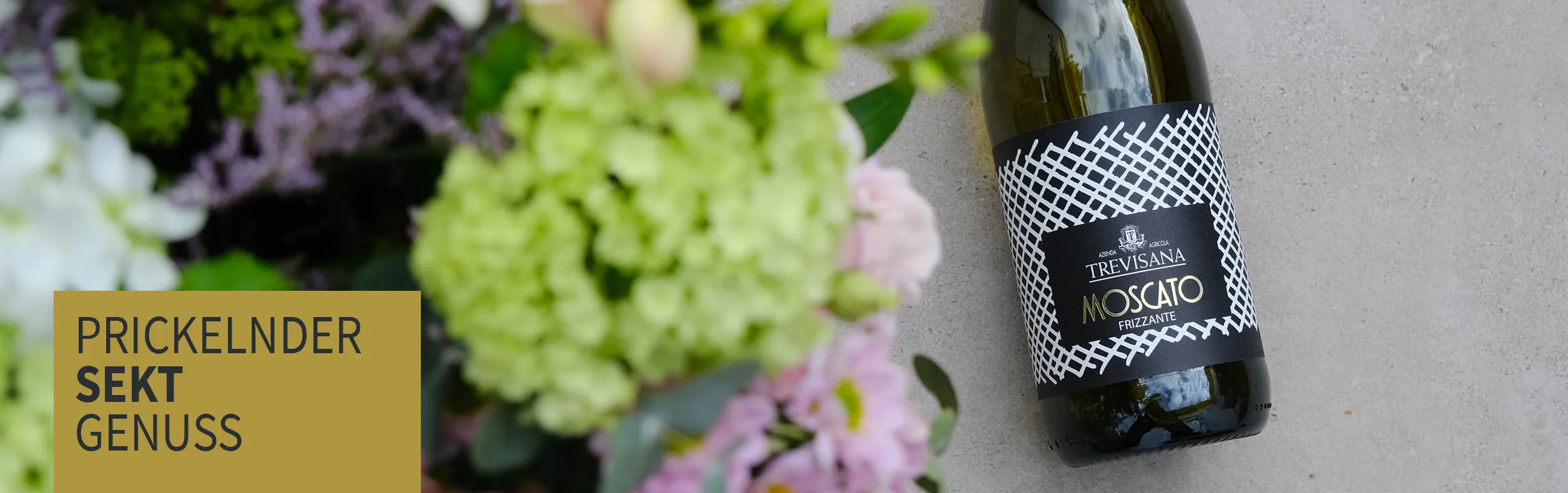 Probieren Sie unsere Schaumweine Moscato Frizzante
